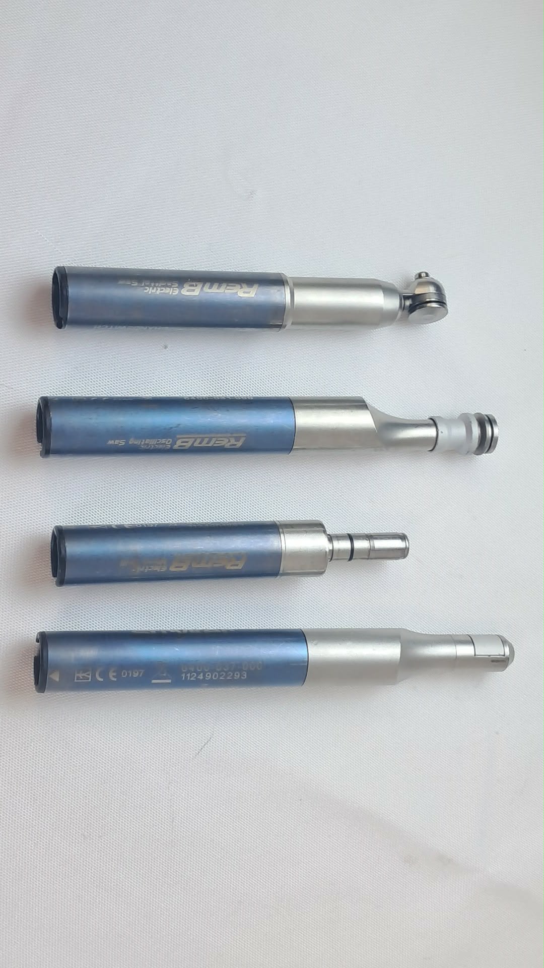 Stryker RemB 4Pc Surgical Set: 6400-034 Sagittal 6400-031 Oscillating 6400-037 Recip Saw 6400-015 Micro Drill