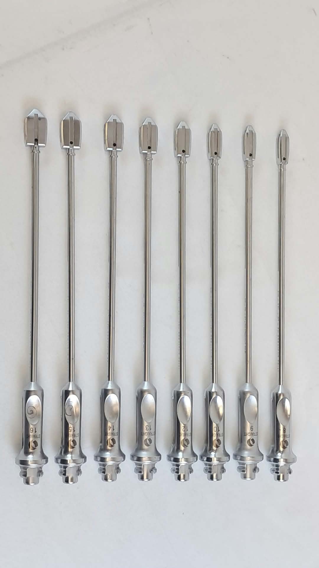 Orthofix FORZA Straight Trial Set 8pc 89-0208/09/10/12/13/14/15/16 9x27mm 0 Deg