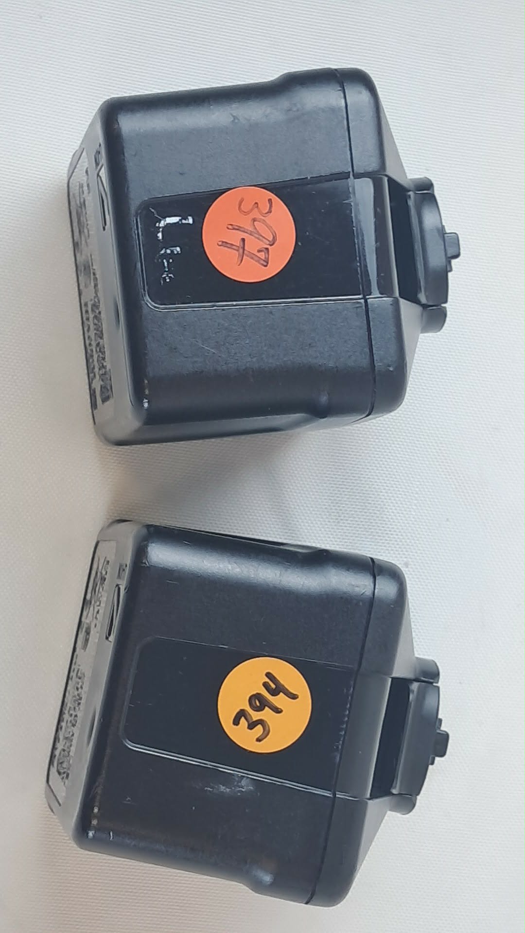 Stryker 7215 System 7 Large Battery Cycle Counts: 394 & 397