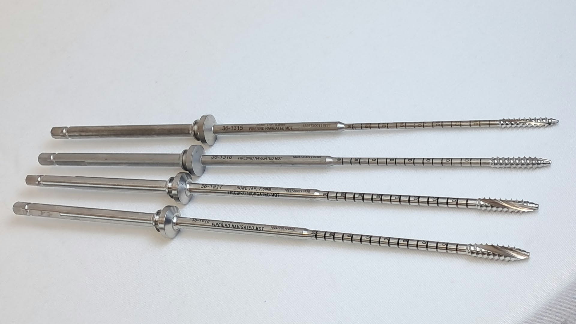 Orthofix FIREBIRD Navigated MDT Bone Tap Set 36-1315 1316 1917 1918 4pc